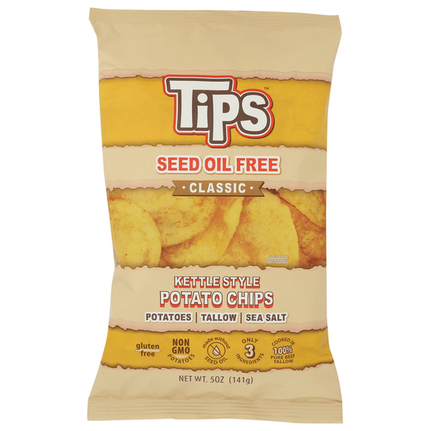 TIPS Tallow Chips - Classic Sea Salt