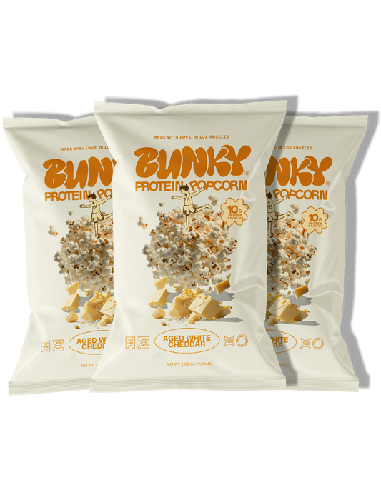 Bunky's Aged White Cheddar Protein Popcorn