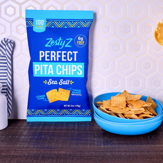 Zesty Z Fiber Pita Chips - Sea Salt 6 oz