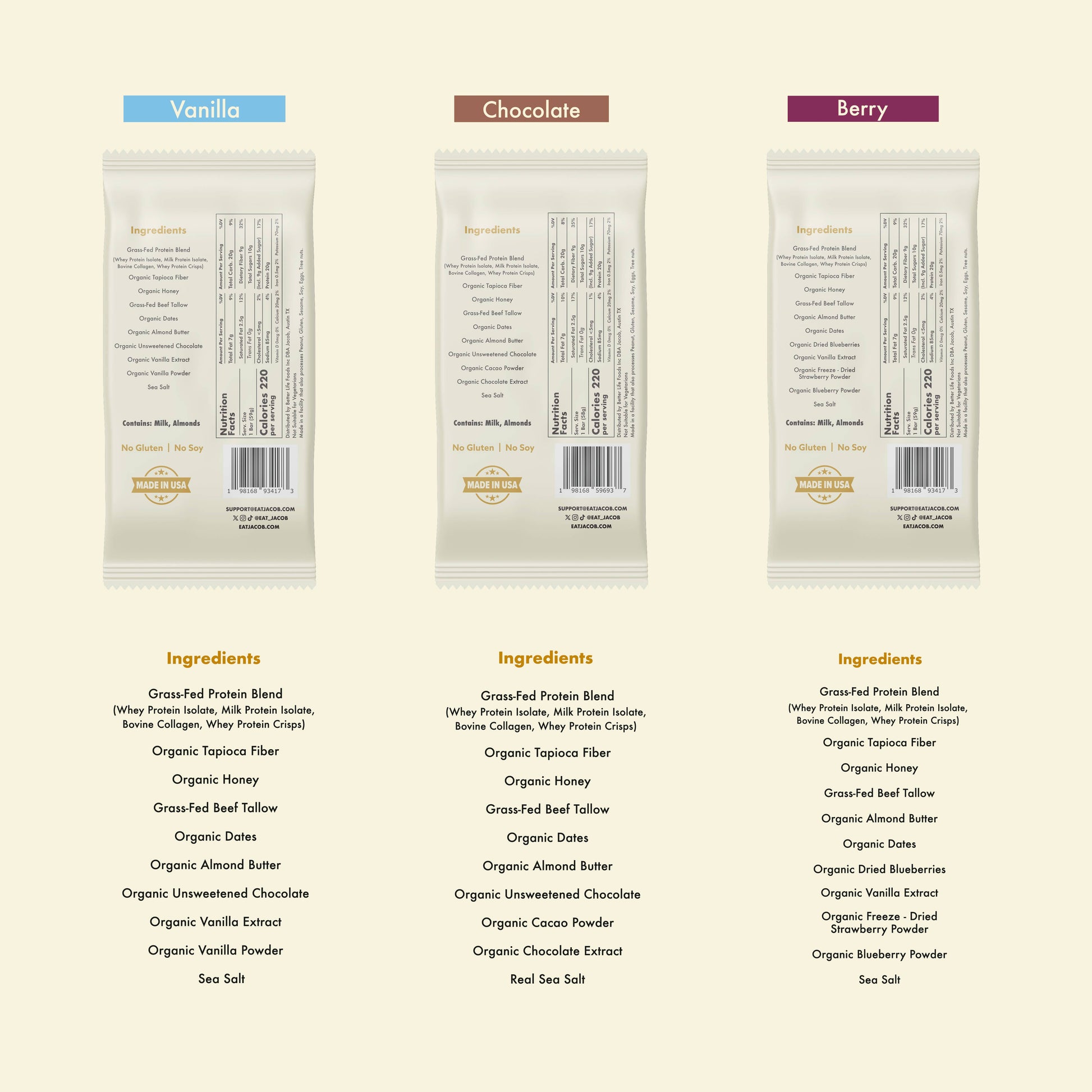 Jacob Protein Bar Grass