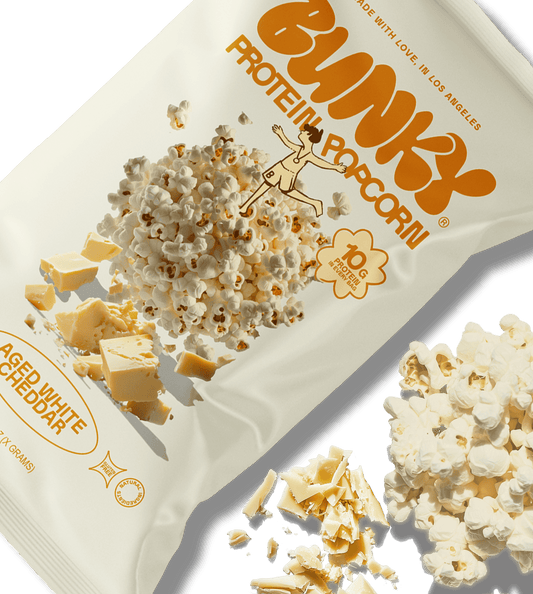 Bunky's Aged White Cheddar Protein Popcorn