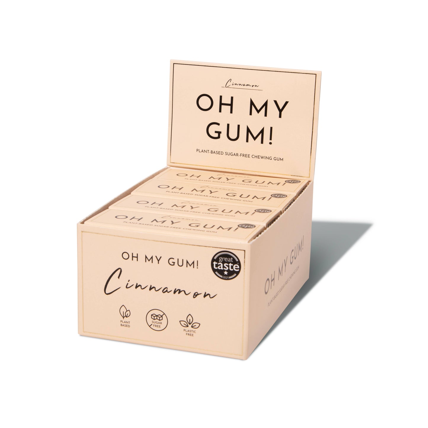 Cinnamon Chewing Gum - Plastic-free | Sugar-free | Plant-based